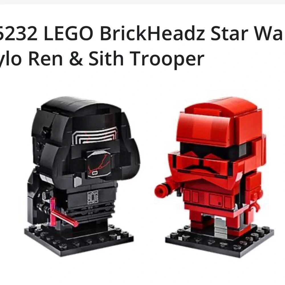 Lego Star Wars brick headz Kylo ten and Sith Trooper new in sealed box 75232 - Picture 5 of 9